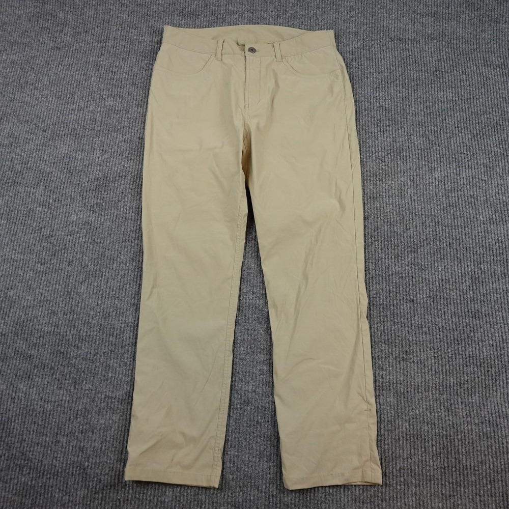 North Face Sprag 5 Pocket Pants Mens 33x30 Beige Hiking Stretch Zip NF0A7QI2